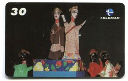 Telefonkarte "Marionettentheater". Brasilien