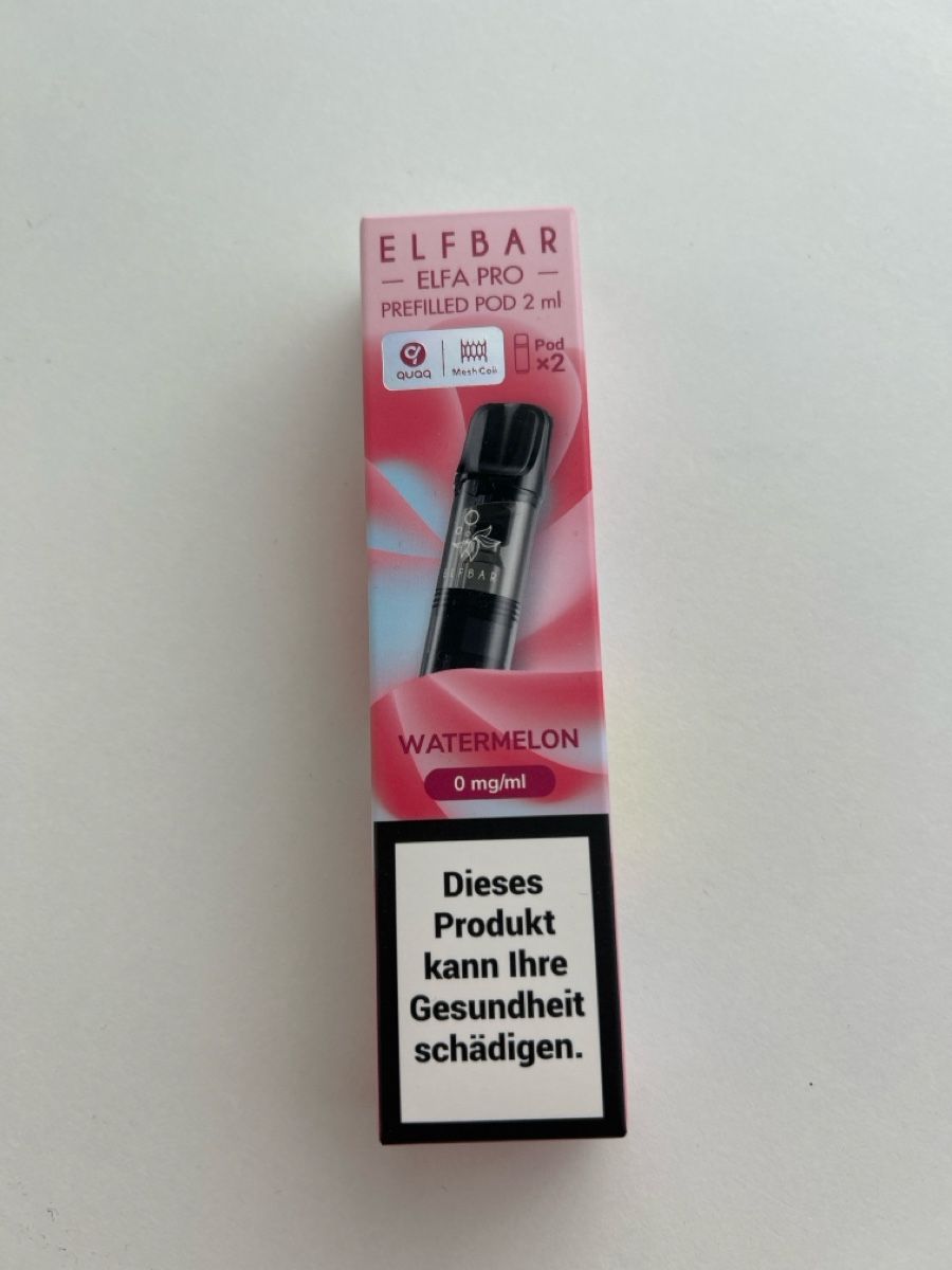 Sonstige Tabakwaren: Originalverpackt: Elfa Pro Prefilled Pod Watermelon 49 – Neu und originalverpackt aus Oberiberg von Seraina00