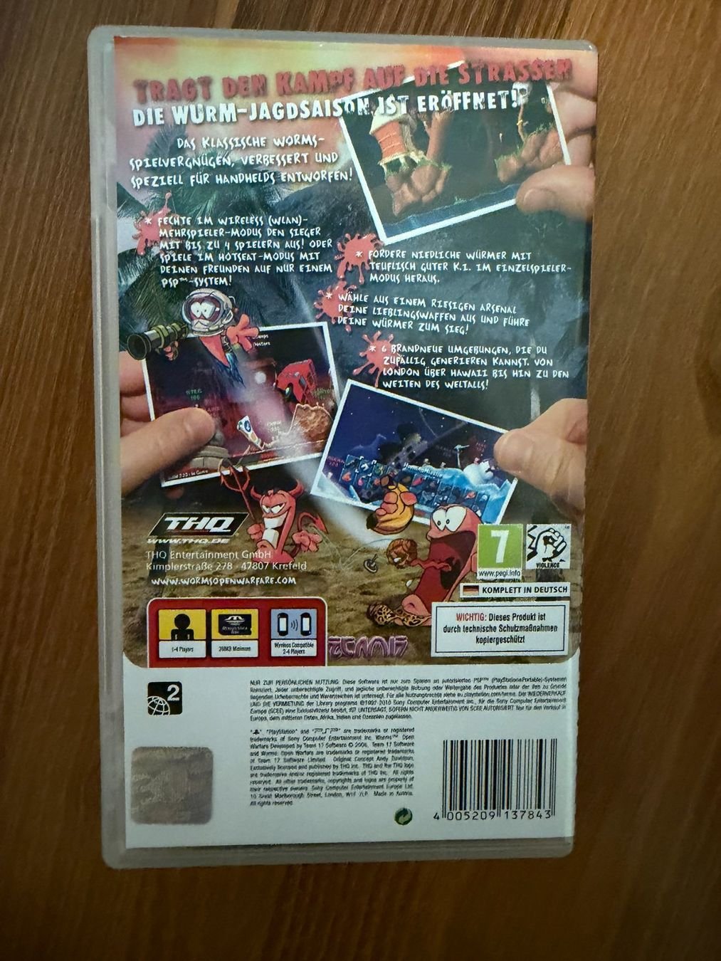 Sony Spiele: PSP Worms Open Warfare – Gebraucht aus Winterthur von fingerweg1 1