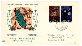 Pfadfinder Scouts - illustrierter Beleg von LIECHTENSTEIN