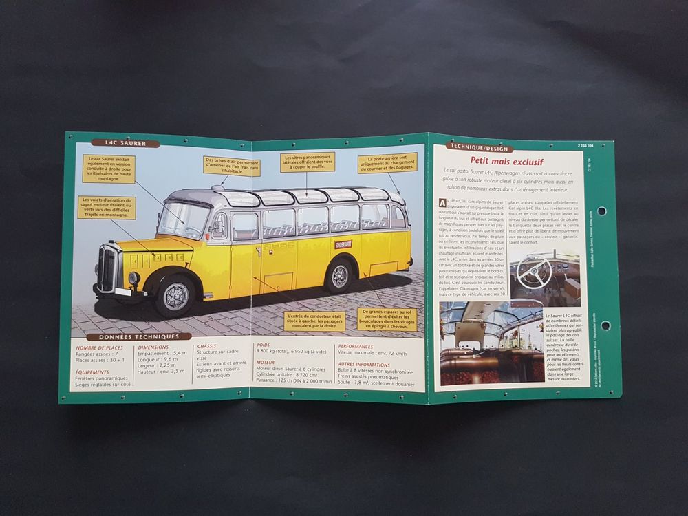 Atlas Editions 1/76 Scale Diecast 7 163 104 - 1959 Saurer L4C