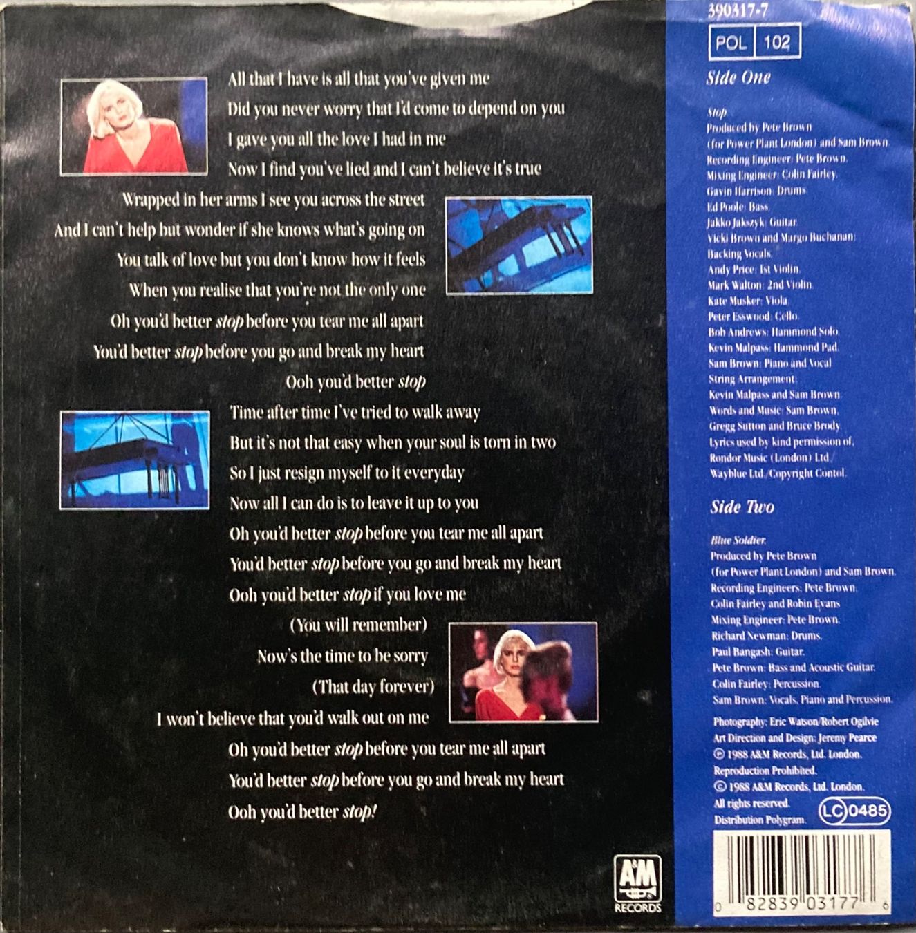 Schallplatten: SAM BROWN - STOP! – Gebraucht aus Poliez-Pittet von Newtown-Records 1