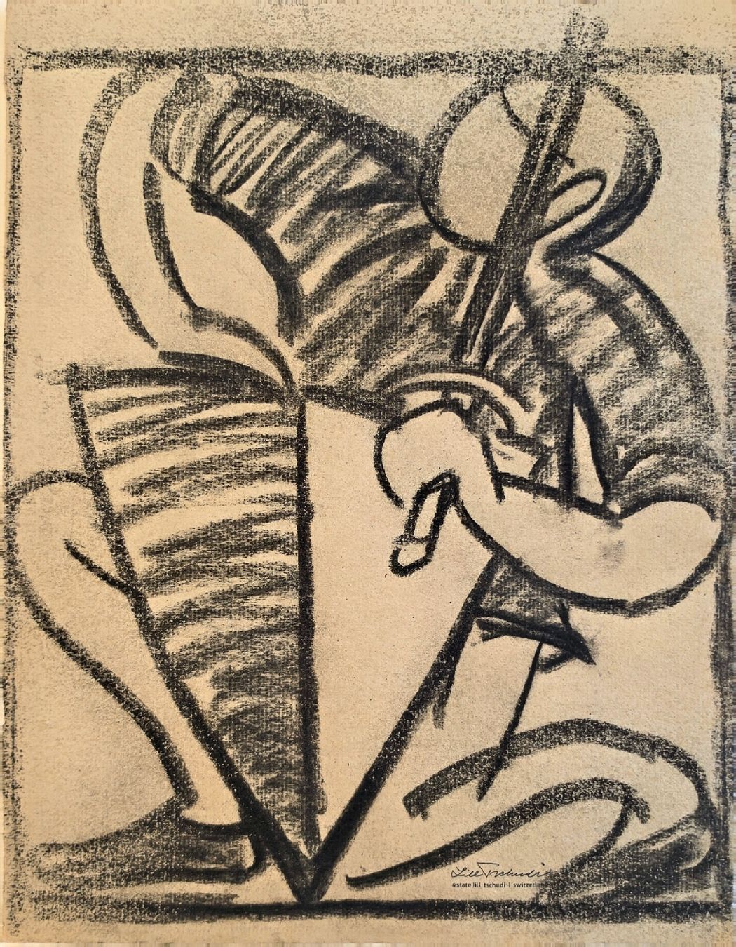 Dipinti: Lill Tschudi Original , gut dotiert, 32x25cm – Usato da Emmenbrücke venduto da Kunstankaufverkauf 1