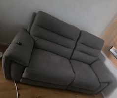 3-Sitzer-Sofa grau mit Relaxfunktion sehr guter Zustand