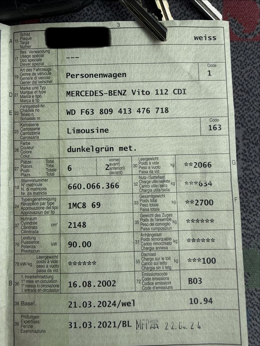 Mercedes-Benz Autos: Mercedes Westfalia Camper – Gebraucht aus Basel von 737777 9