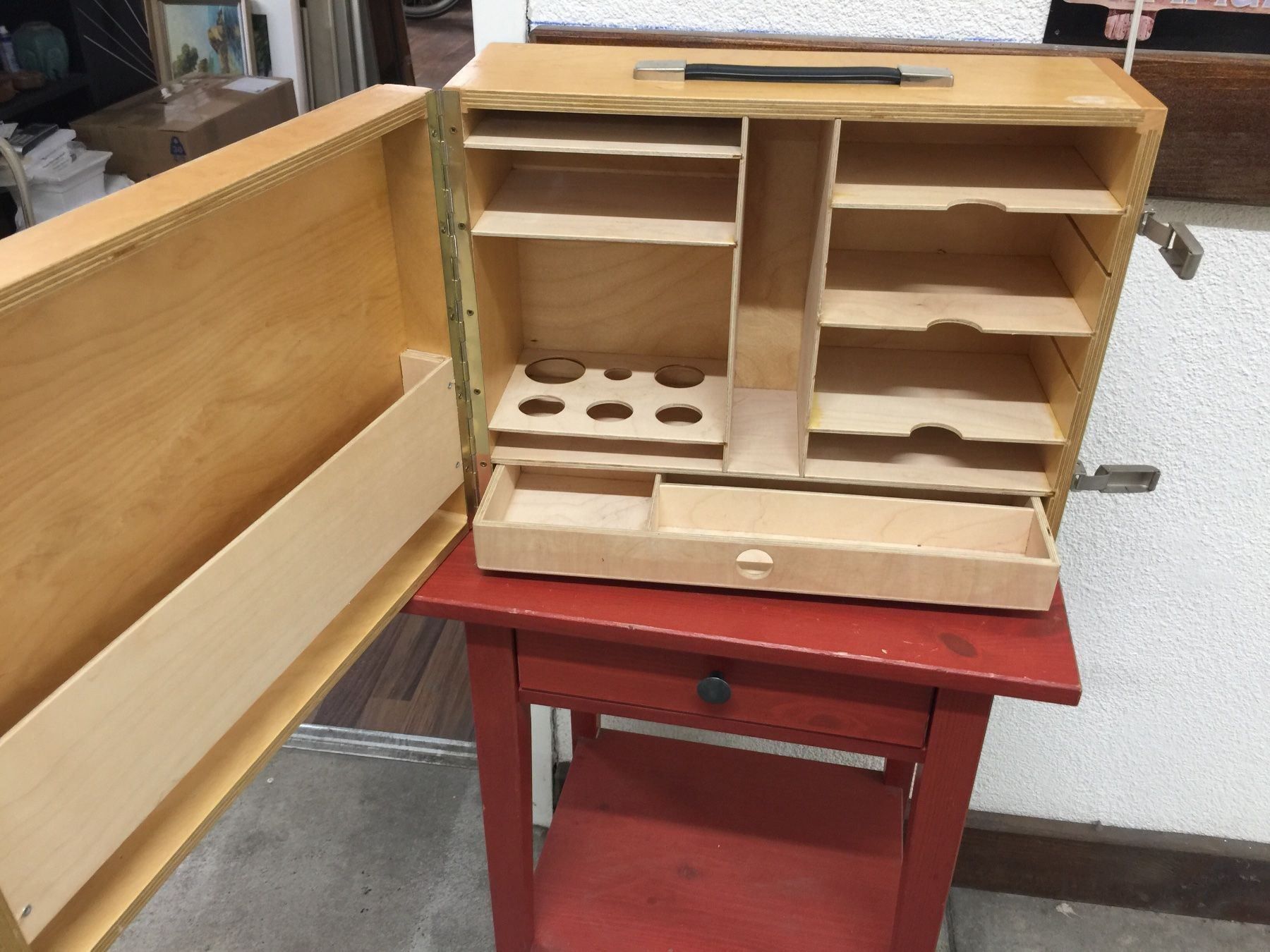 Casse di trasporto: ORGANIZER/KLAPPKISTE/TRAGBAR AUS HOLZ – Usato da Dietikon venduto da brocki-eyra 3