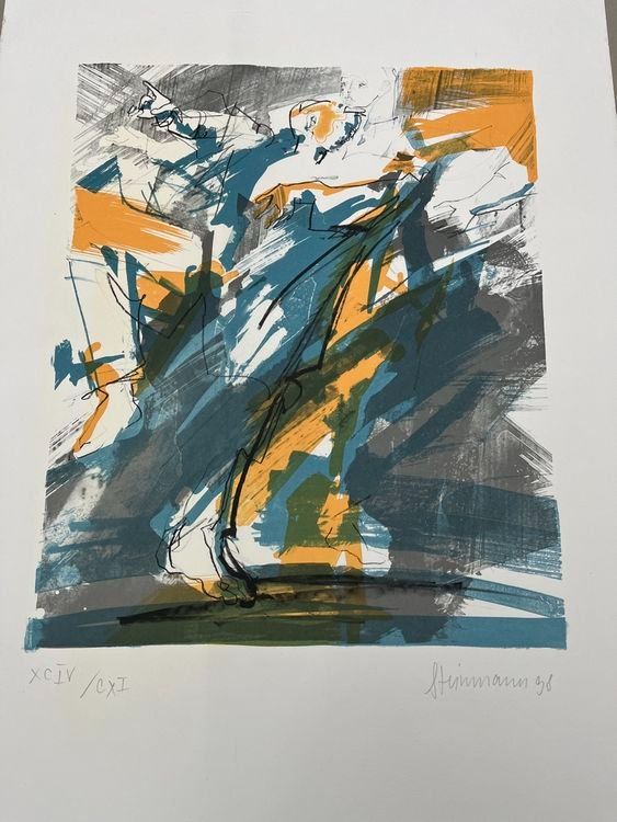 Grafica & Litografie: PETER STEINMANN LITHOGRAPHIE SIGNIERT NUMMERIERT – Usato da Gersau venduto da kunst-online 4