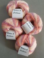 4 x 25 Gramm Mohair Cashmere Wolle Nylon