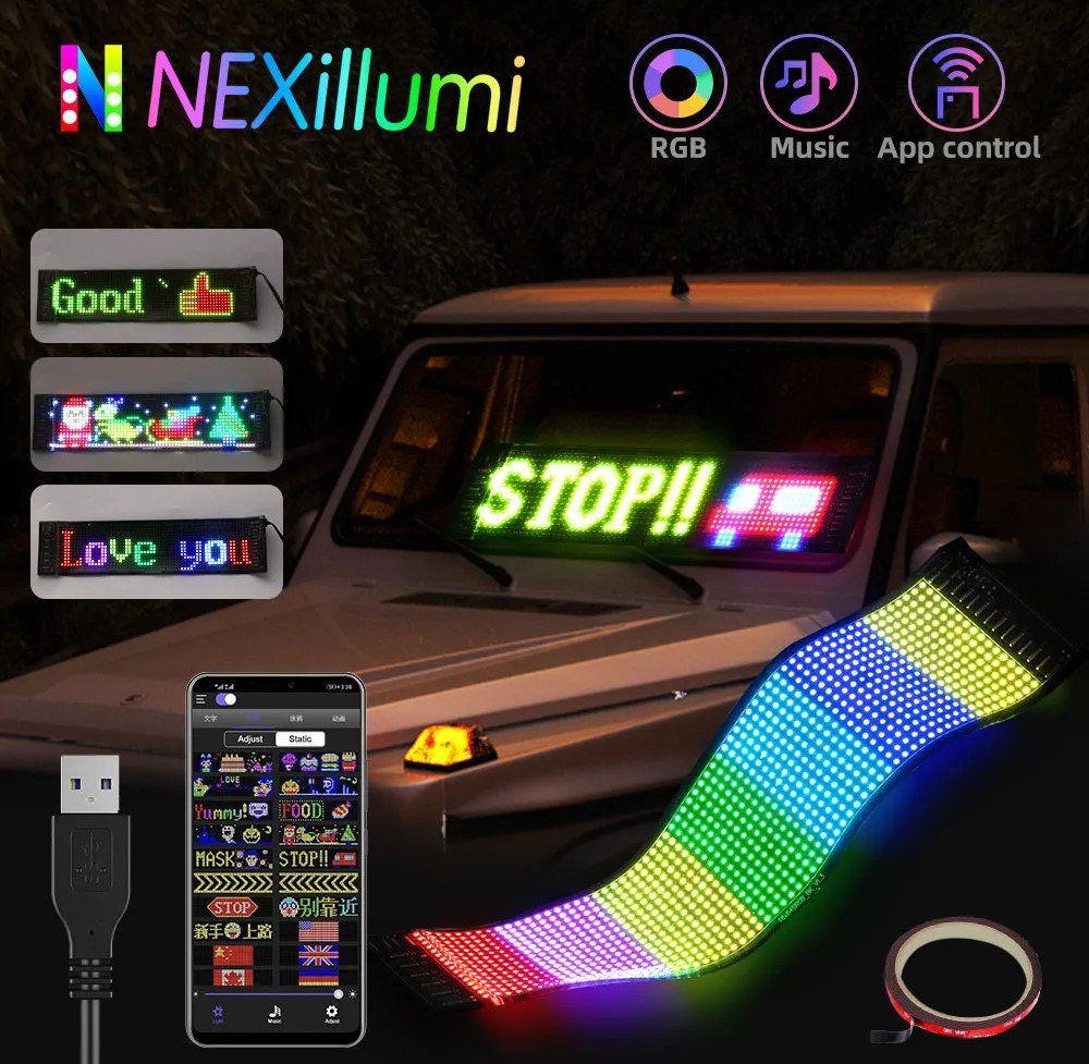 Ghirlande e barre luminose: LED Panel, Werbung LED-Zeichen  Bluetooth-App-Steuerung – Nuovo e nell'imballaggio originale da Uerkheim venduto da Kaufoption 4