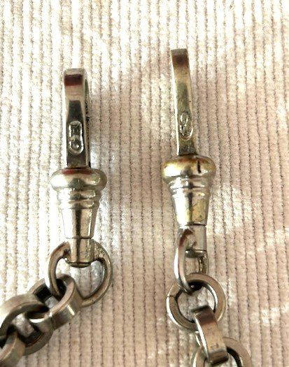 Altri accessori per orologi: 2 bunt emaillierte Schweizer-Uhrenketten – Usato da St. Niklausen LU venduto da Seepferd11 9