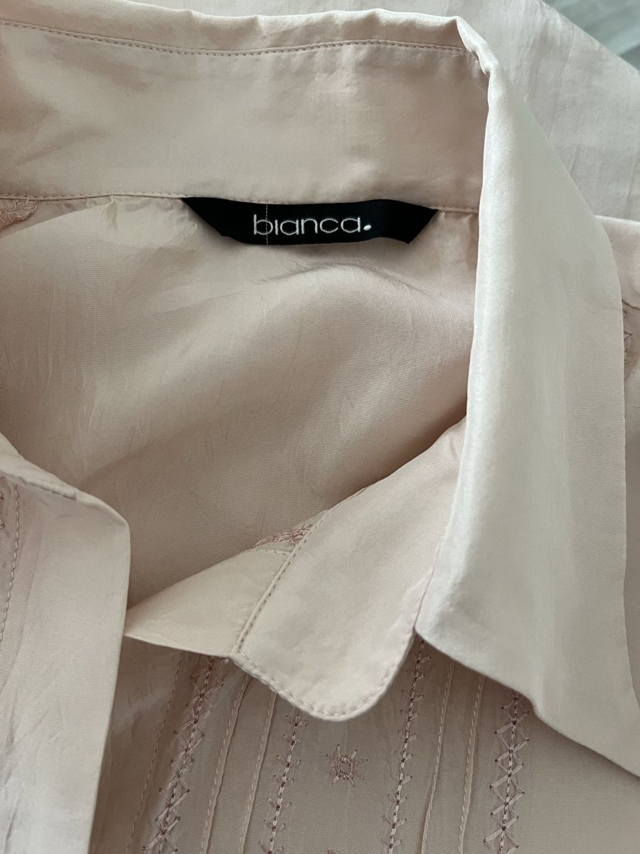 Camicette: Bianca. Pink Silk Blouse – Usato da Genève venduto da zei_v6dc 2