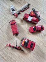 Lot de 8 jouets miniatures pompiers et police