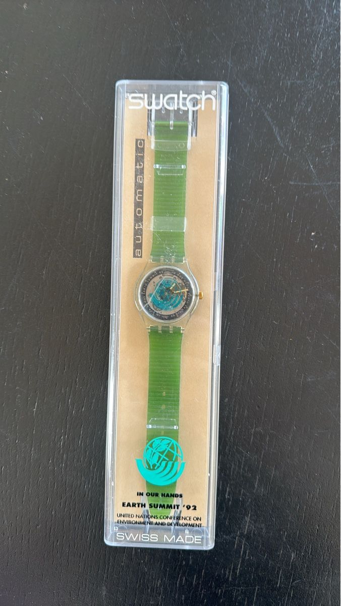 Swatch Montres: Swatch Uhr Automatic Earth Summit 92 neuwertig – Neuf (Voir description) à Hombrechtikon par mr.leu