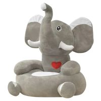 Chaise en peluche pour enfants Éléphant