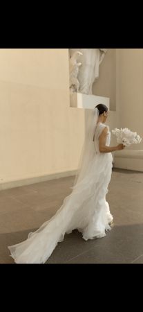 Wedding dress- designer custom made, unique piece S size