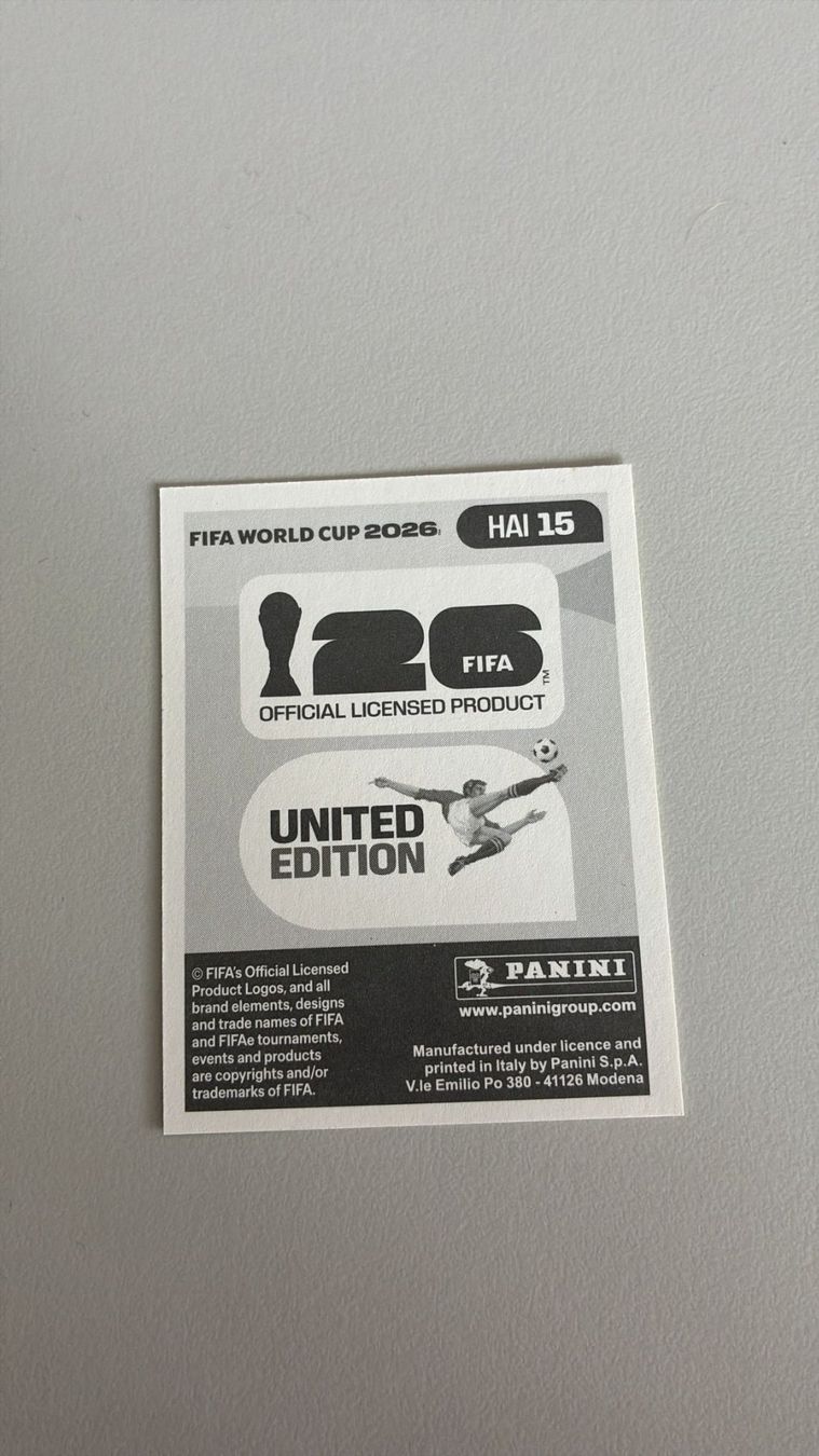 Panini Cartes à collectionner: Carte panini 2026 - HAI 15 – Neuf (Voir description) à La Neuveville par Ibo2300 1