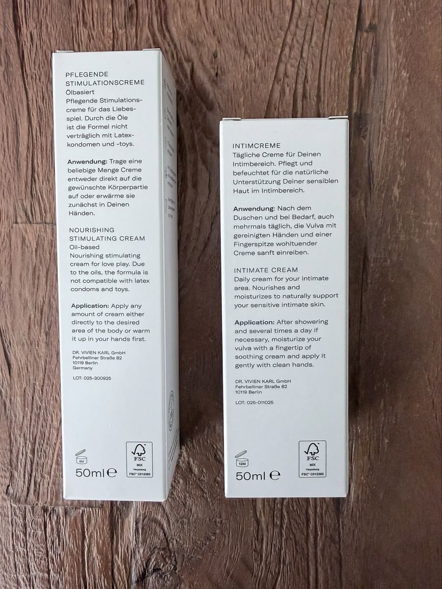 Altro per la cura del corpo: Intimpflege Set Dr. Vivien Karl  – Nuovo e nell'imballaggio originale da Grüt (Gossau ZH) venduto da Vuko44 1