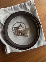 Hermès Gürtel 32mm mit H Guillochée Gold, Original, NEU