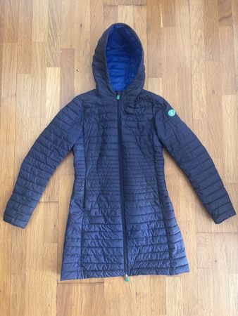 Save the Duck Jacke dunkelblau Kapuze gebraucht