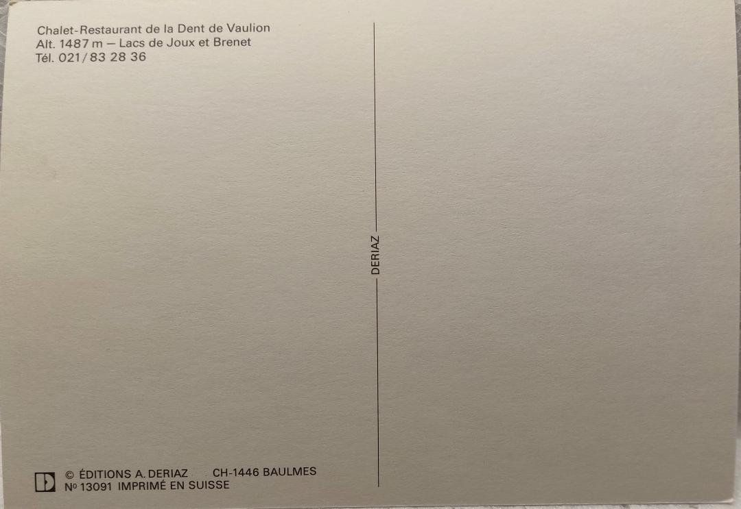 Cartoline postali: DENT de VAULION - Chalet-Restaurant – Nuovo (secondo la descrizione) da Delémont venduto da Domdom1 1