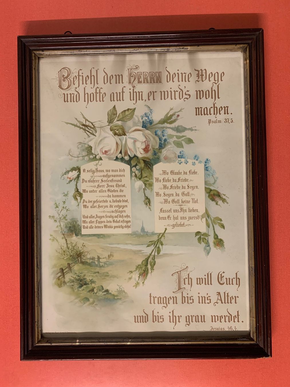 Foto & Immagini: Antike Heilige Schrift Eingerahmt – Usato da Lanzenhäusern venduto da vic63