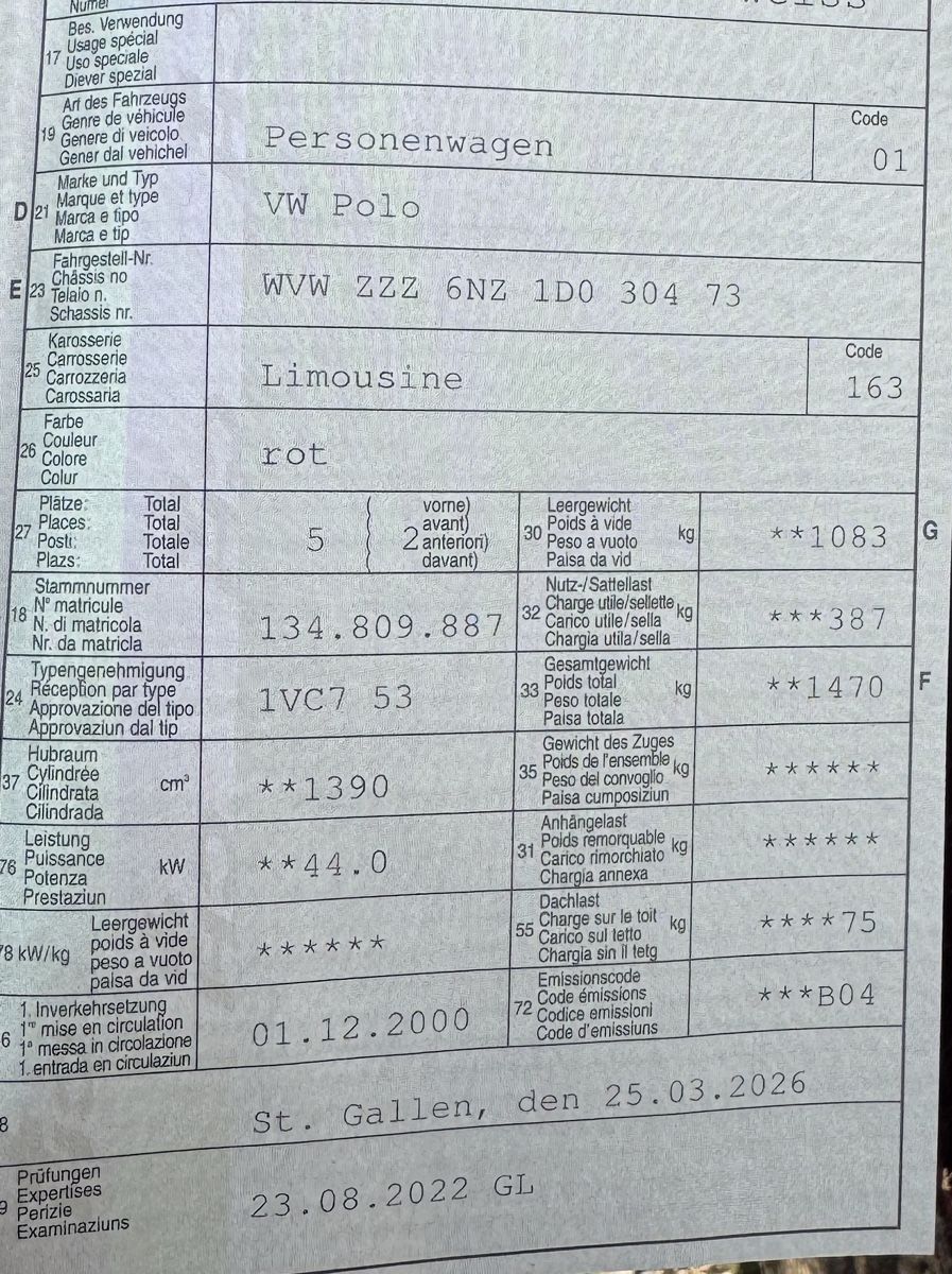 VW Autos: VW Polo 1.4 rot – Gebraucht aus Bad Zurzach von Nur.K 4