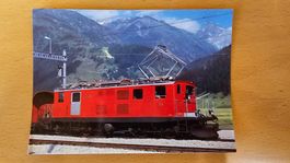 Postkarte FO Zahnradlokomotive HGe 4/4 33