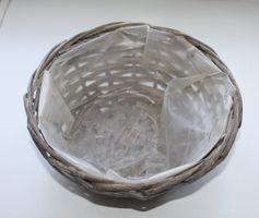 Vintage Weidenkorb, Pflanzkorb, Osternest, Shabby Chic!