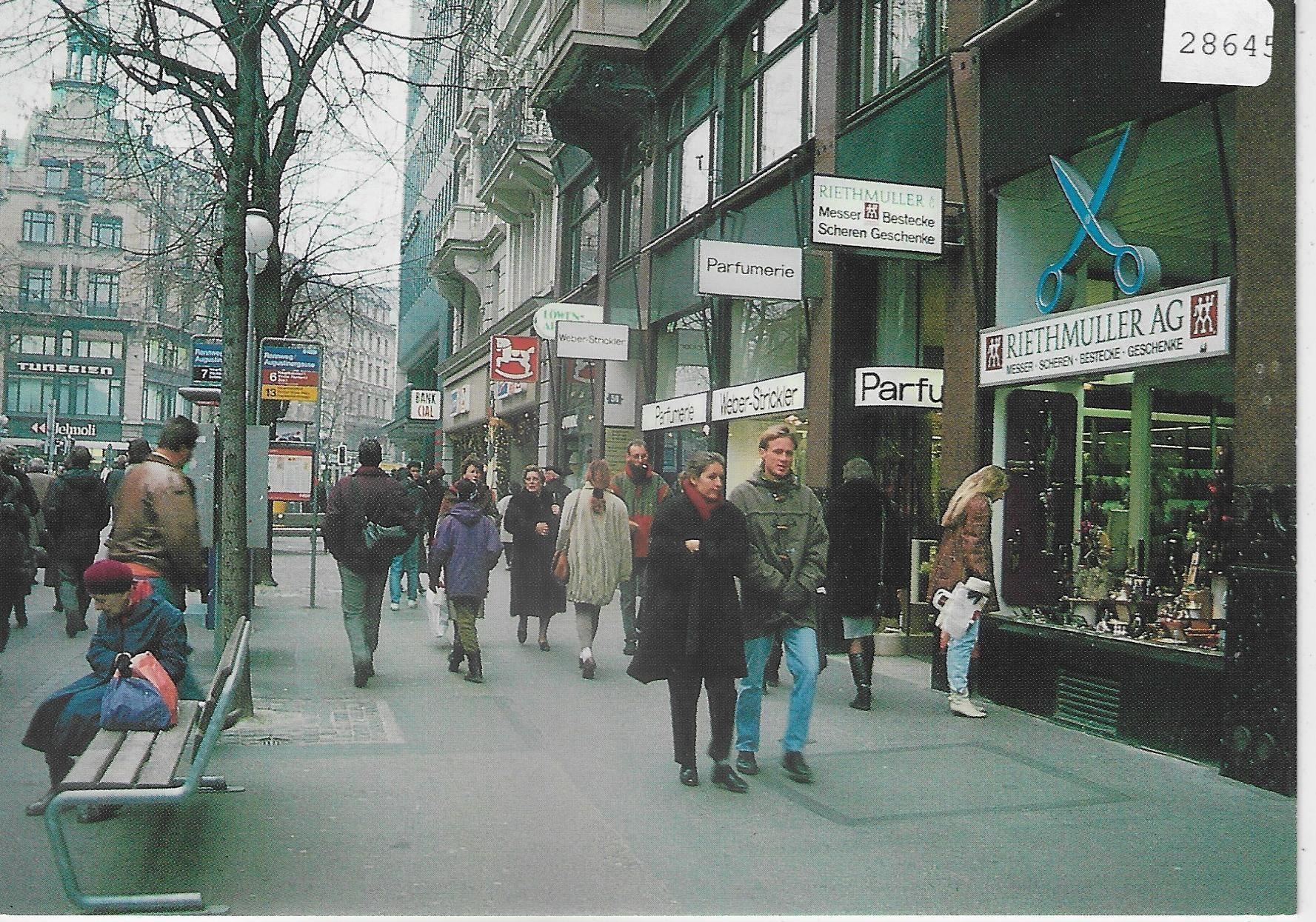 Ansichtskarten: Zürich - Bahnhofstrasse – Gebraucht aus Ettingen von Kartenplanet