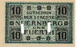 Nürnberg Fürth 10 Mark Serie VIII 23.10.1918 VZ+-VZ++