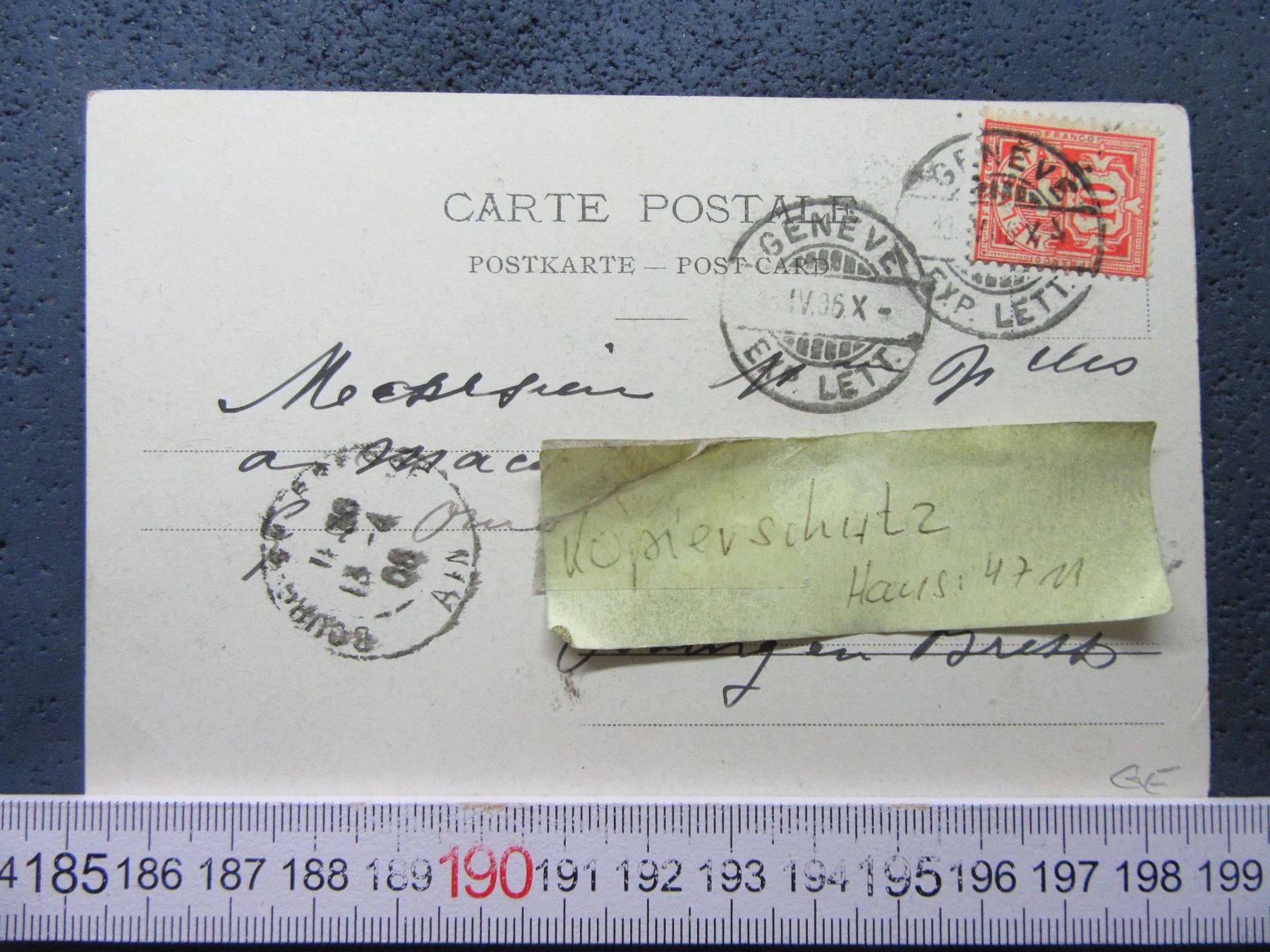 Cartoline postali: GENEVE 1906 GE AK – Usato da Ettingen venduto da Hausi4711 1