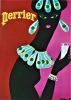 PERRIER EAU MINERALE BLACK BAUTY 1977