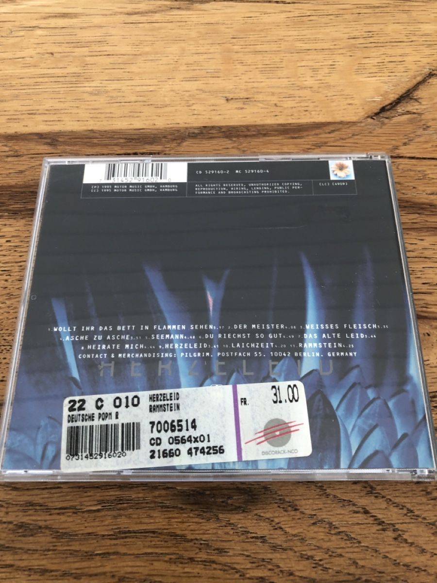 CD: Rammstein - Herzeleid (1995) – Usato da Embrach venduto da rocky84 2