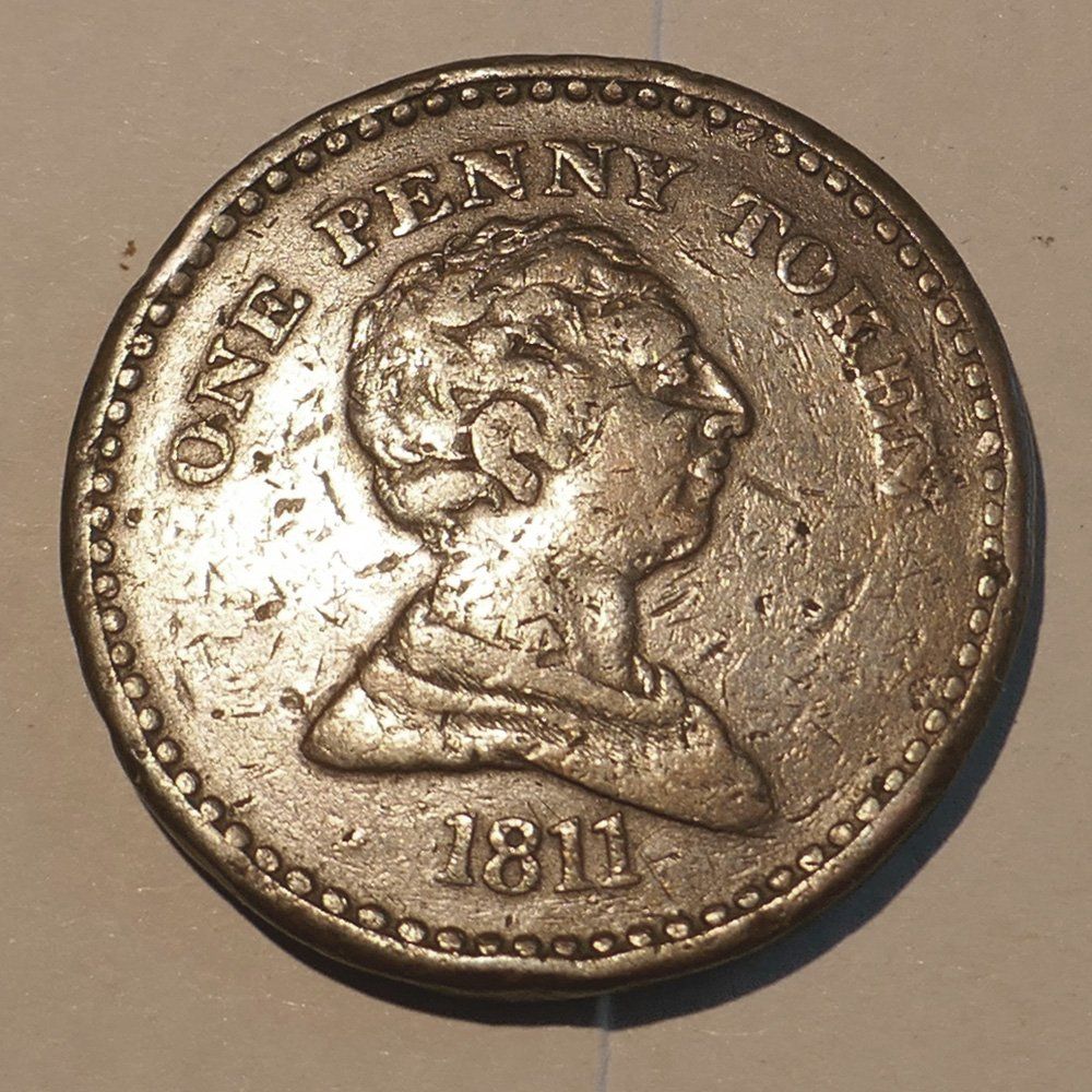 Tutti le monete: One Penny Token - Bristol von 1811 – Usato da Ehrendingen venduto da Wolfmanjack 1