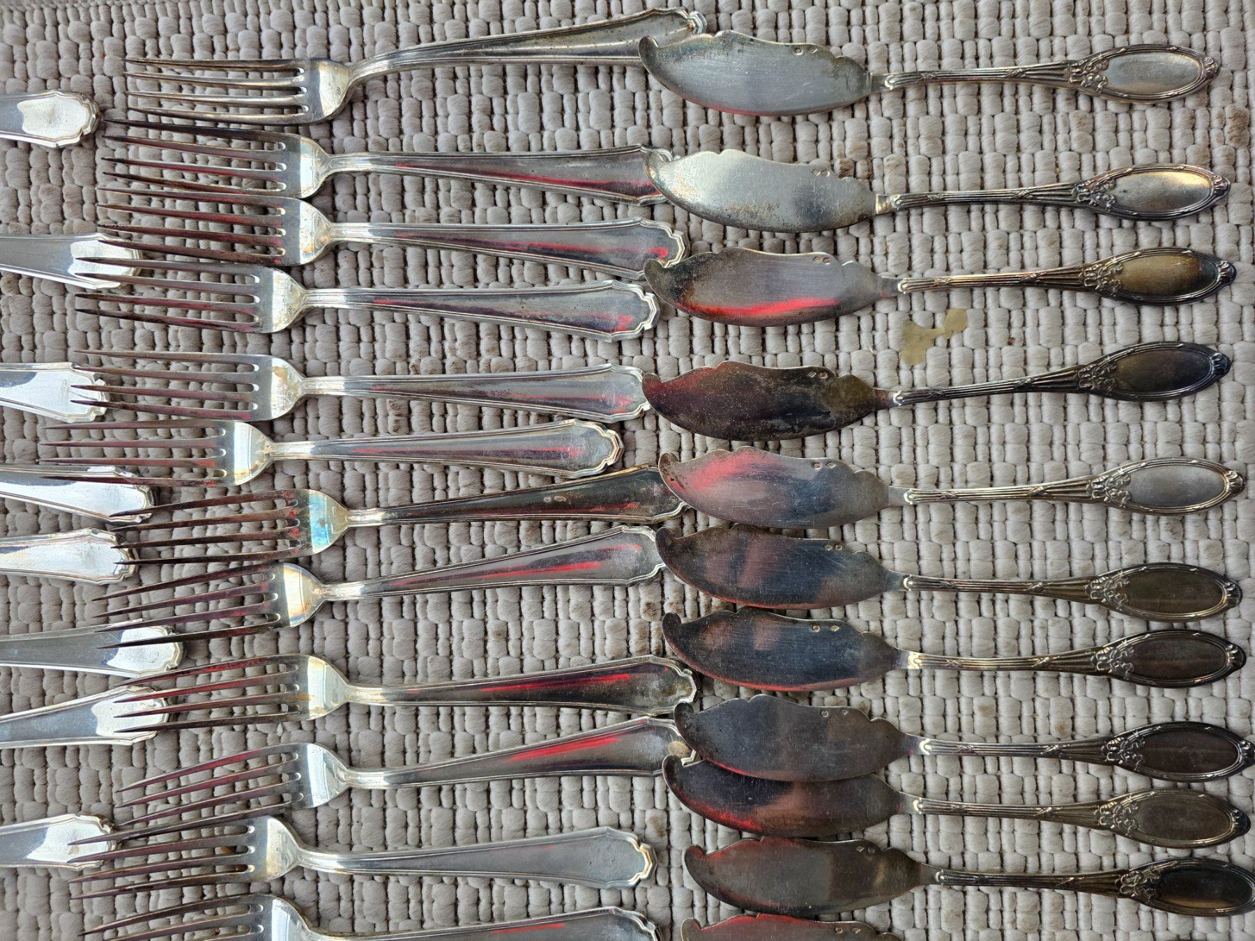 Set di posate: Silber-Besteck-Set (800er Silber), ca. 6.5 kg – Usato da Oberhofen am Thunersee venduto da OliCH76 1