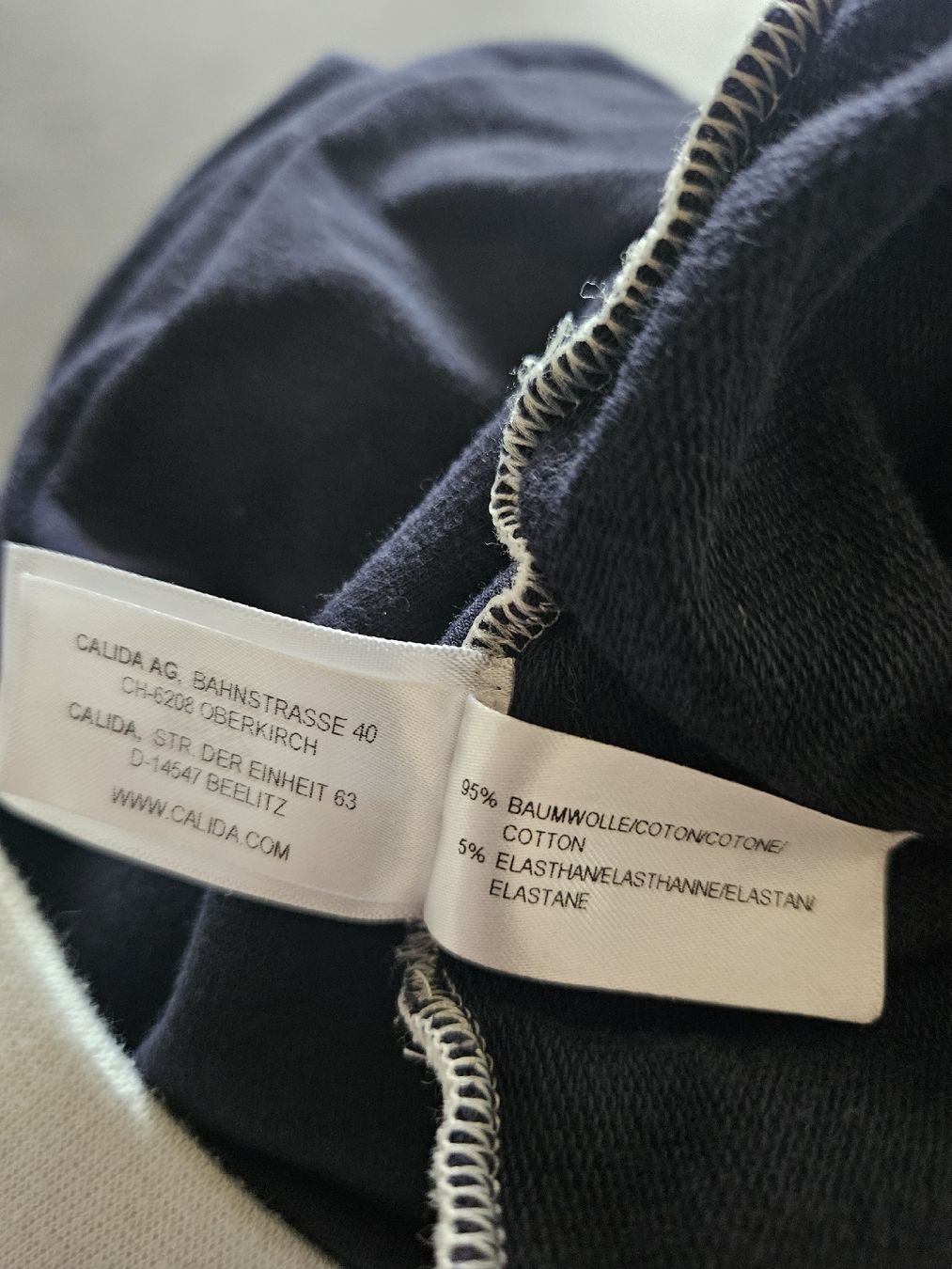 Calida Pantalons: Calida Jogginghose dunkelblau Grösse L Baumwolle – Neuf (Voir description) à Anwil par tamoos 3