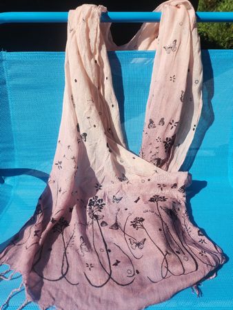 Leichter Schal, floral
