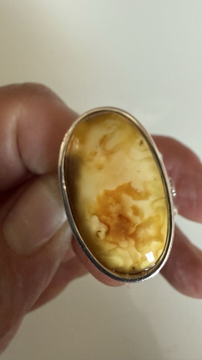 Bagues: Atemberaubender Bernsteinring in Silber – Neuf avec emballage d'origine à Ebikon par elischka