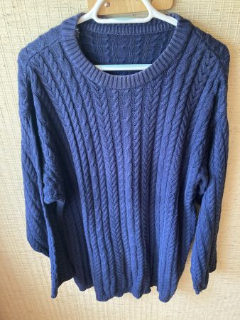 Pullover dunkelblau Baumwolle