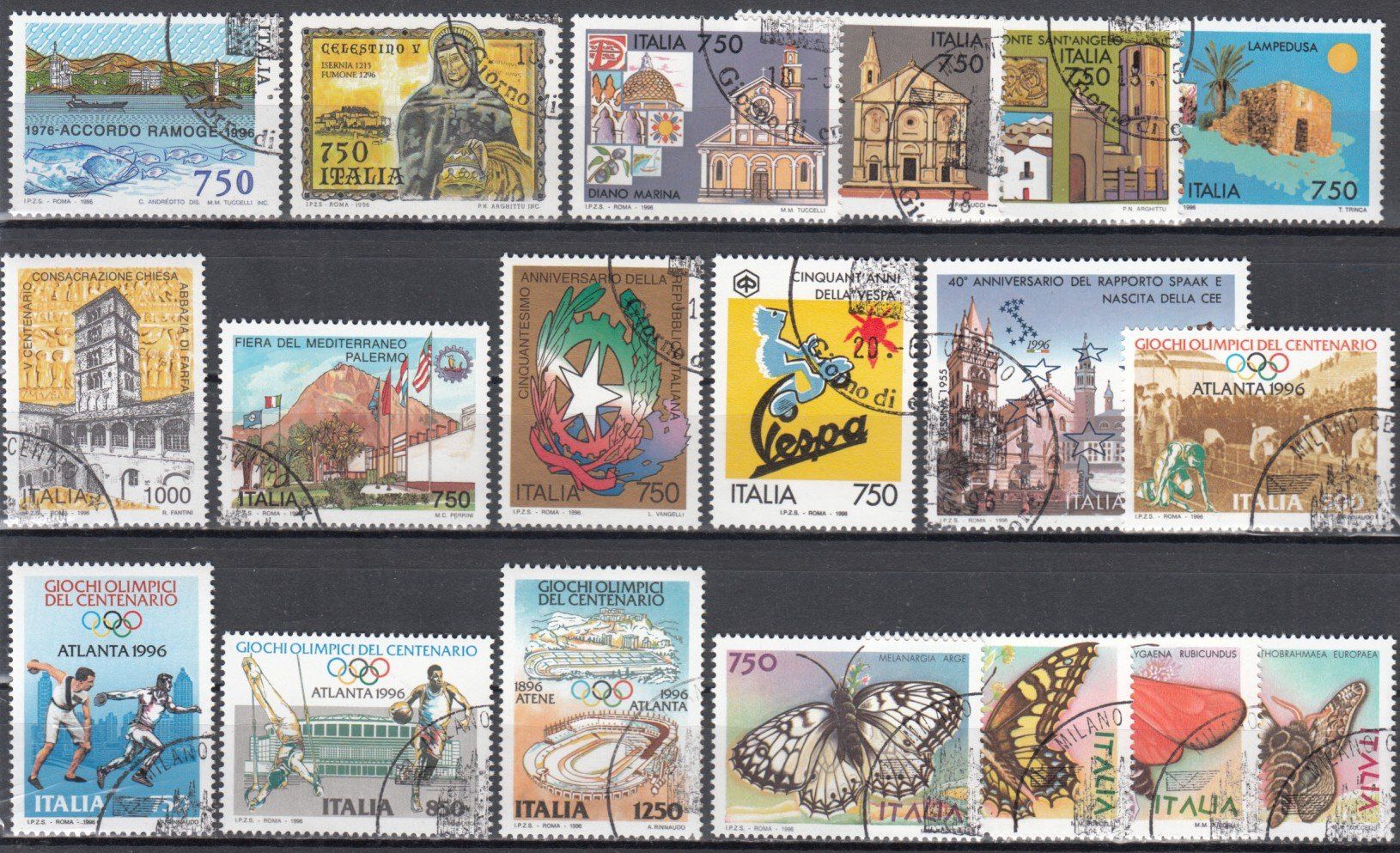 Tutti i francobolli: Italien 1996 mit ET – Usato da Bürglen TG venduto da StampGraf 2