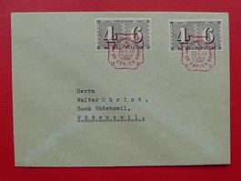 1943, ERSTTAGSBRIEF Nr.258 (FDC) mit rarem roten STEMPEL !