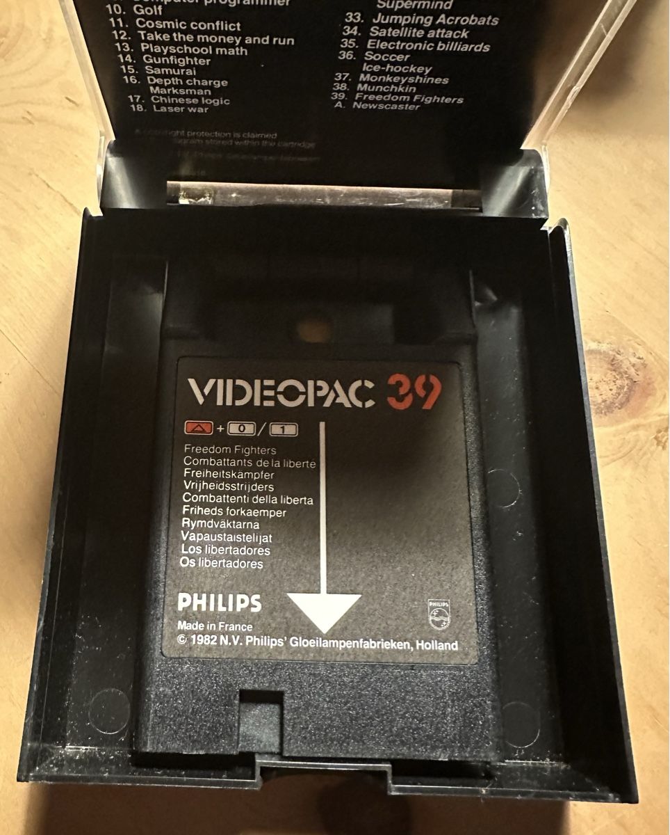 Giochi: Philips Videopac 39 Freedom Fighters  – Usato da Kestenholz venduto da Matti_11 2