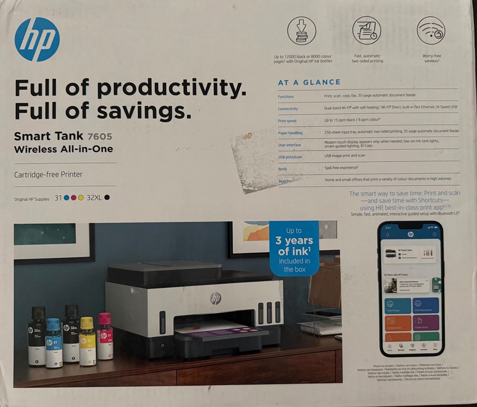 Hewlett Packard Imprimantes: HP Smart Tank 7605 Wireless All-in-One Drucker – Neuf avec emballage d'origine à Birr par bubelibu