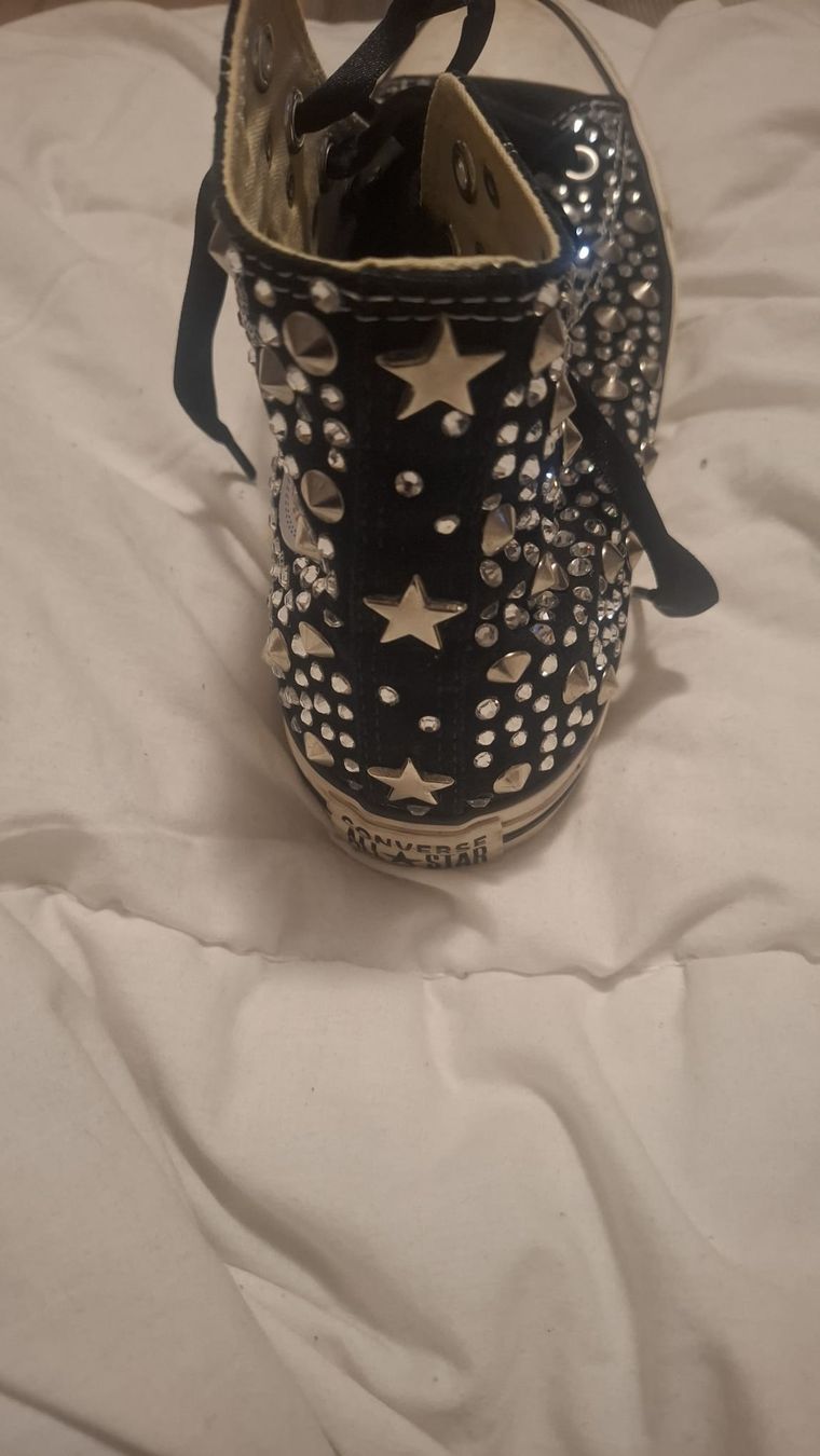 Converse Scarpe da donna: Converse All Star borchie nere donna  – Usato da Monte Carasso venduto da Buttefly 5
