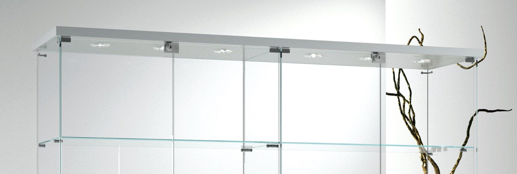 Vetrine: Glasvitrine, Silber,Kirsch&Wenge,LED B.157cmxT.40cmxH.181cm – Nuovo e nell'imballaggio originale da Kriens venduto da GCgestaltung.17 1