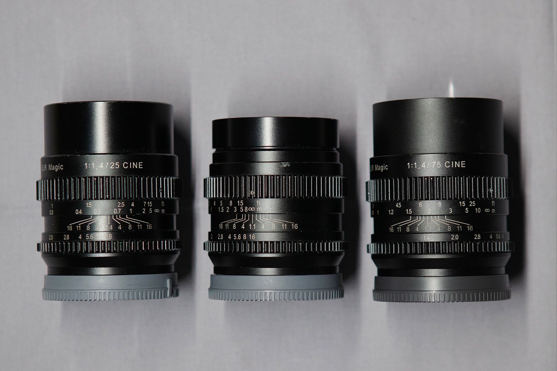 SLR Magic E-mount cine-lenses set. 25 / 50 / 75 MM (Gebraucht) in Biel ...
