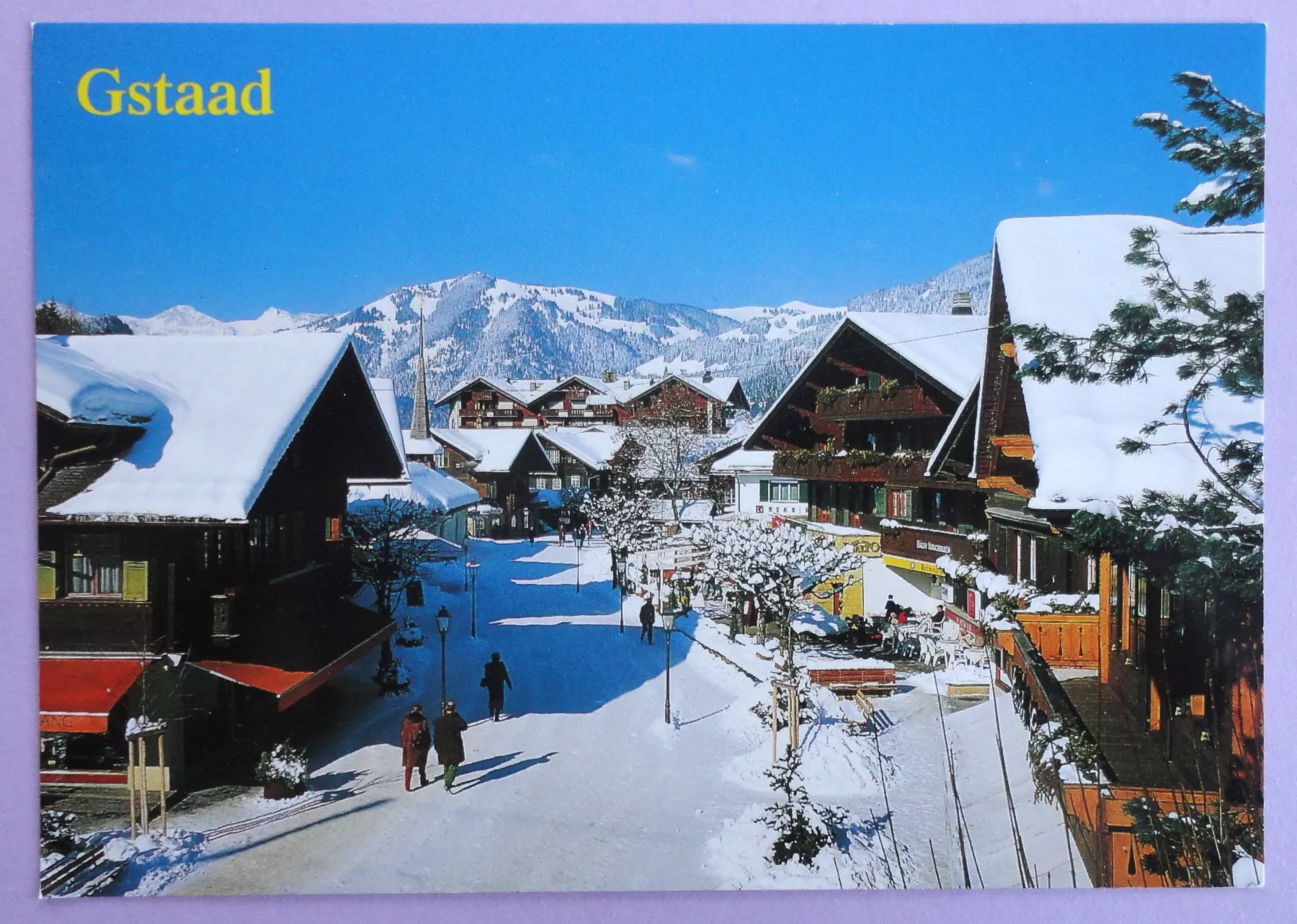 Cartoline postali: Gstaad, Dorfstrasse – Usato da Fétigny venduto da Billy2miny