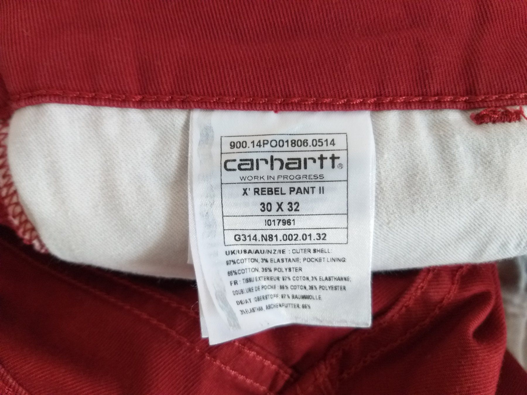 Carhartt Jeans: CARHARTT Jeans taille / Grosse 30 x 32 – Usato da Cossonay-ville venduto da Super-Price-Quality 9