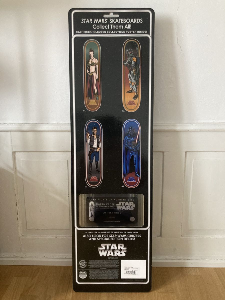 Star Wars Santa Cruz Skateboard Deck Darth Vader limitiert (Gebraucht ...
