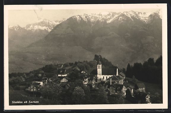 Cartoline postali: Stalden, Gesamtansicht aus der Vogelscha – Usato da Berlin venduto da bartko-reher
